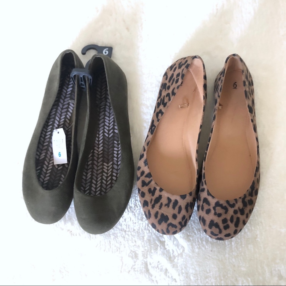 Time & Tru • Two Pairs of Ballet Flats Bundle